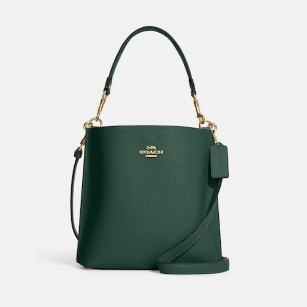 Coach Mollie Bucket Bag 22 in everglade. NWT